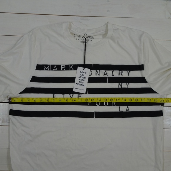 Five Four Mark McNairy Bars NY LA White T-Shirt - Picture 4 of 6